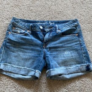 AE denim shorts